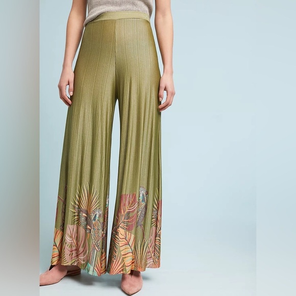Farm Rio Anthropologie Guadeloupe Wide Legs